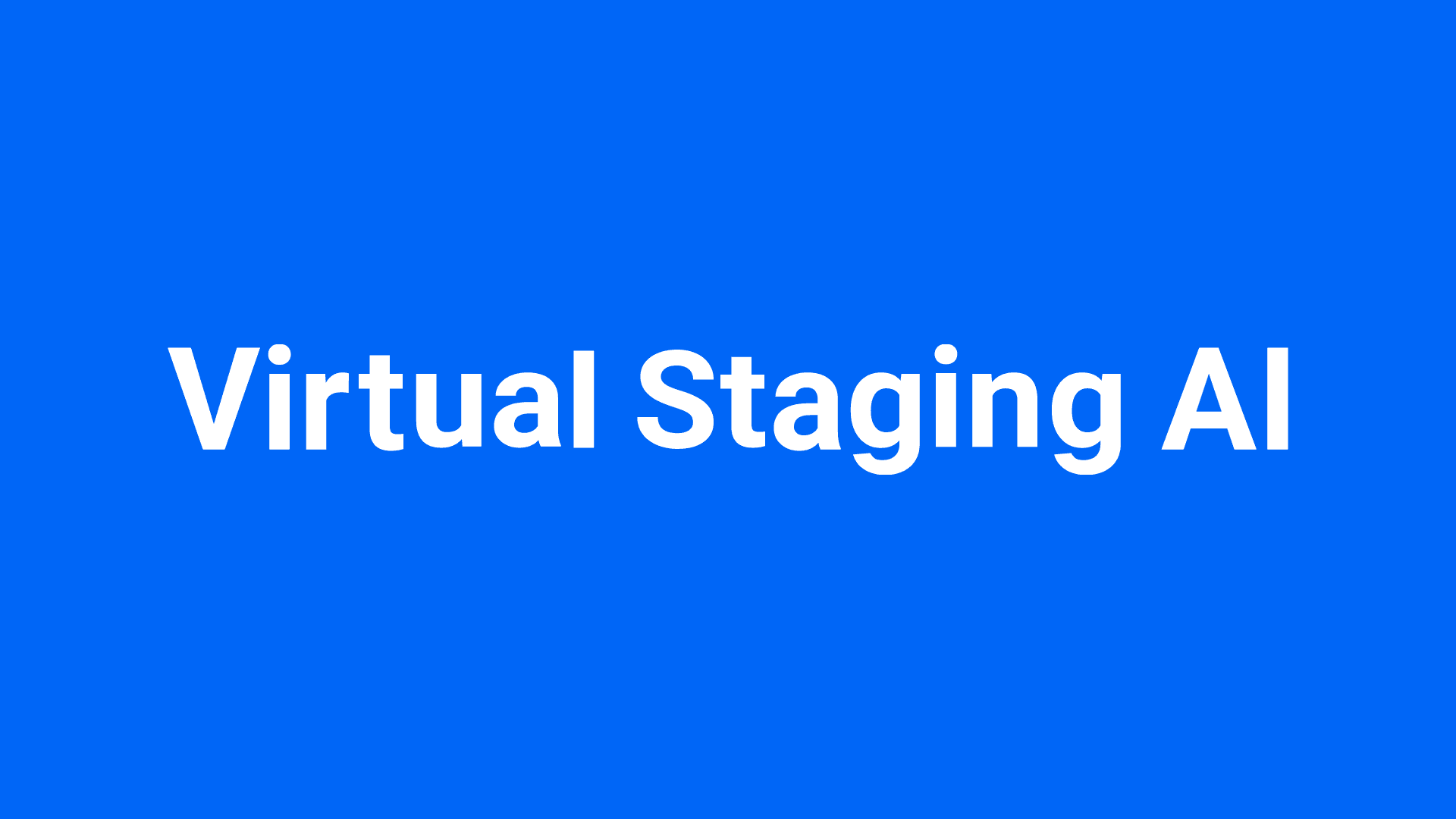 Virtual Staging AI — WGAN Marketplace